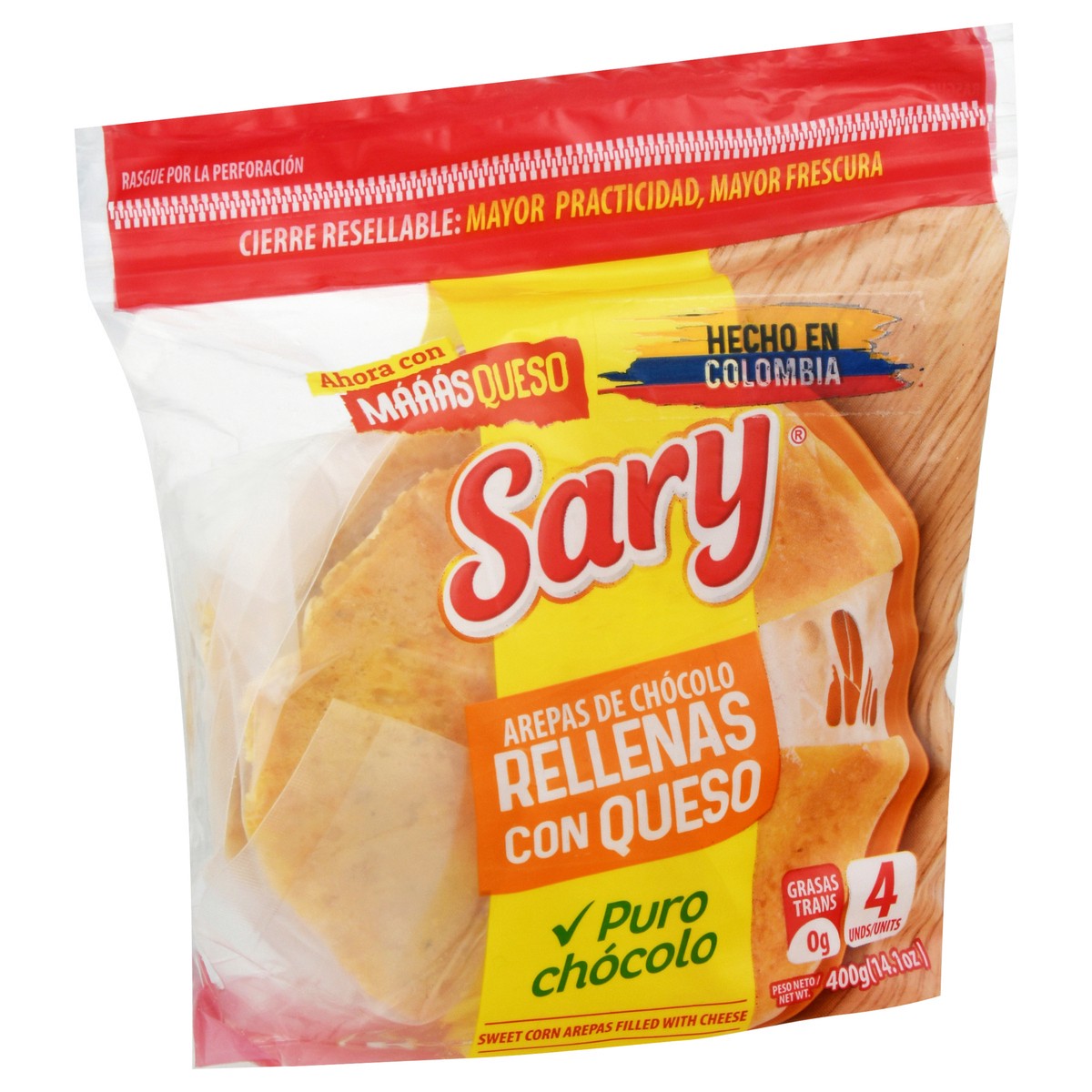 slide 2 of 4, Sary Sweet Corn Filled with Cheese Arepas 4 ea, 14 oz