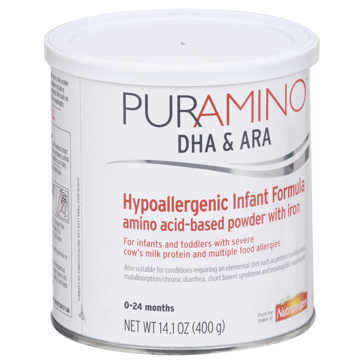 slide 2 of 9, Puramino Nutramigen Hypoallergenic 0-24 months Infant Formula 14.1 oz, 14.1 oz