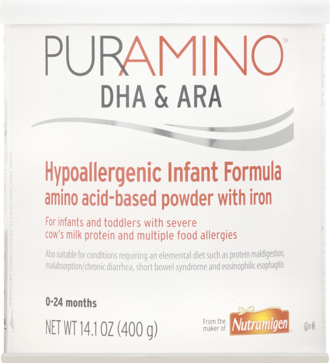 slide 1 of 9, Puramino Nutramigen Hypoallergenic 0-24 months Infant Formula 14.1 oz, 14.1 oz