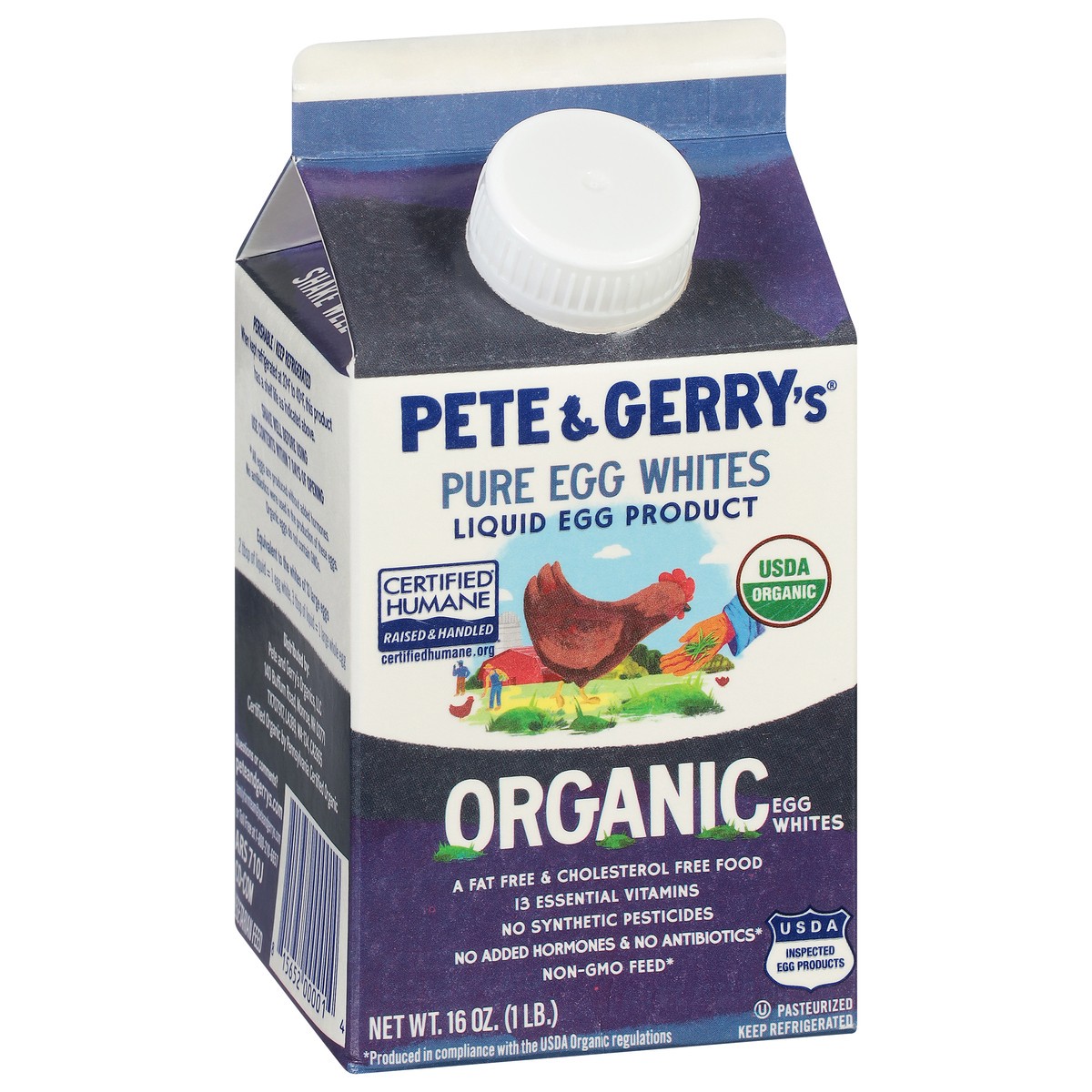 slide 3 of 12, Pete and Gerry's Pete and Gerrys Egg Whites Organic Liquid - 16 Oz, 16 oz