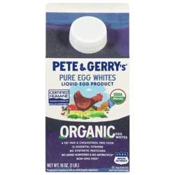 Pete and Gerry's Pete and Gerrys Egg Whites Organic Liquid - 16 Oz