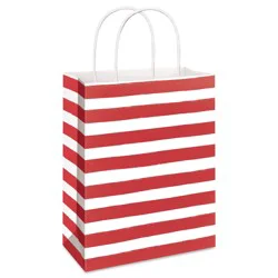 American Greetings All Occasion Large Red Striped Gift Bag