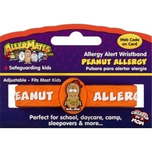 slide 1 of 1, AllerMates Peanut Allergy Alert Wristband, 1 ct