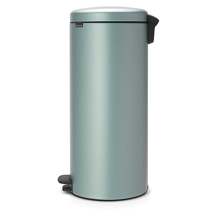 slide 2 of 5, Brabantia Newicon Step-On Trash Can - Metallic Mint, 30 liter