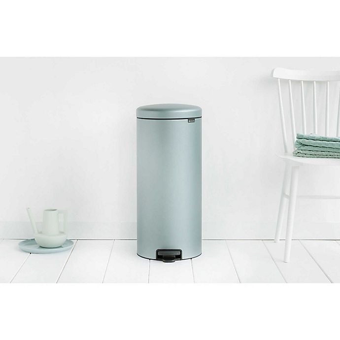 slide 4 of 5, Brabantia Newicon Step-On Trash Can - Metallic Mint, 30 liter