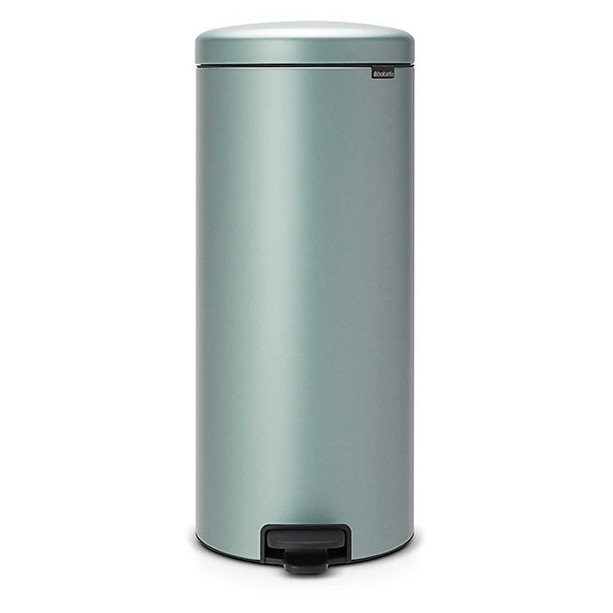 slide 1 of 5, Brabantia Newicon Step-On Trash Can - Metallic Mint, 30 liter