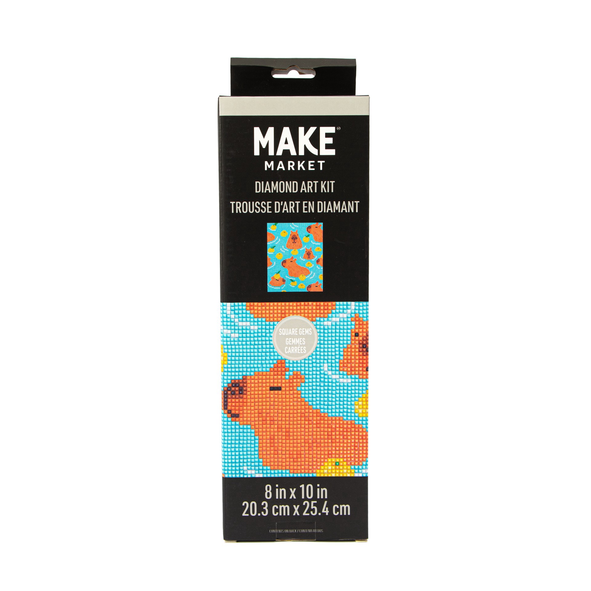 slide 5 of 5, Capybaras Square Diamond Art Kit By Make Market, 8 in x 10 in