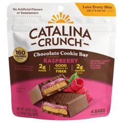 Catalina Crunch Chocolate Cookie Bar with Raspberry - 4 - 1.16 oz Bars