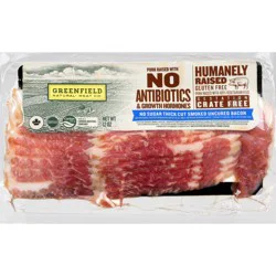 Greenfield Natural Meat Co. Antibiotic Free Sugar Free Smoked Uncured Bacon