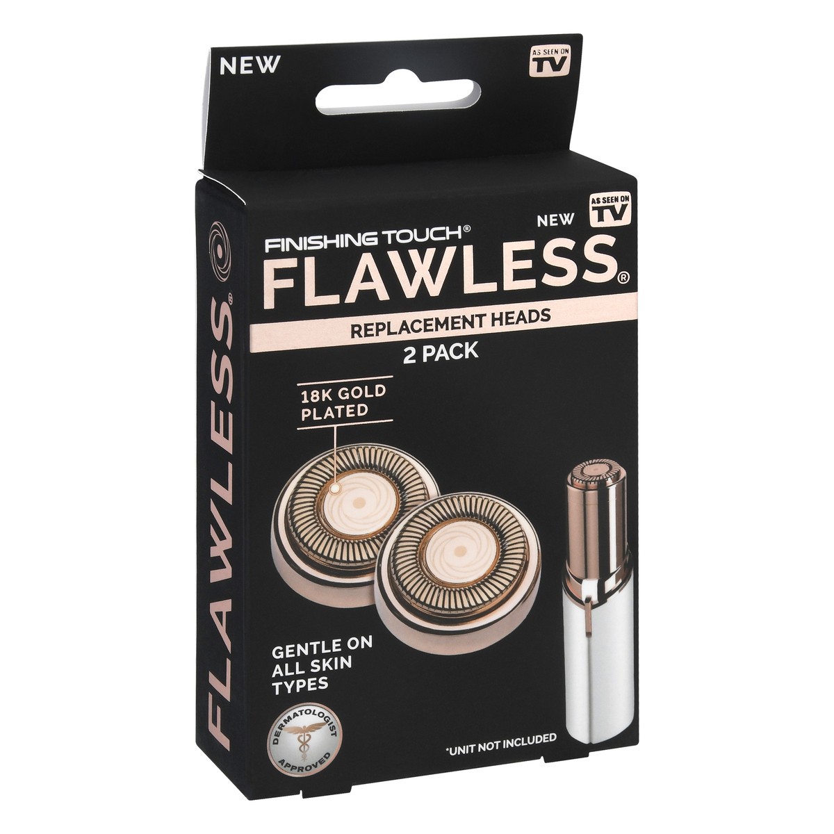 slide 9 of 9, Finishing Touch Flawless 2 pack Replacement Heads 2 ea, 2 ct