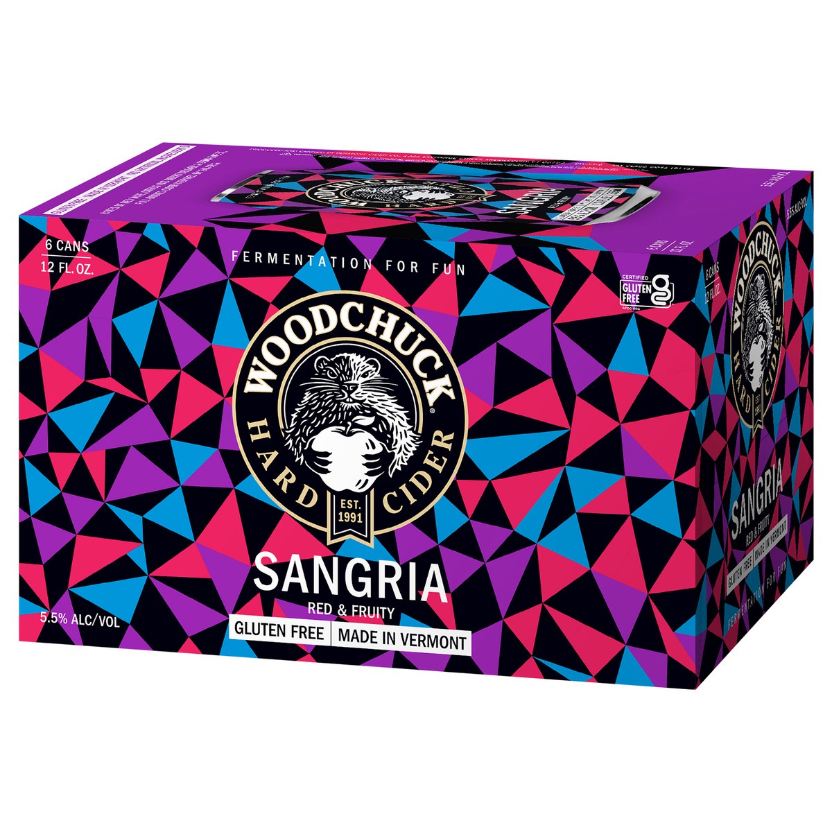 slide 6 of 10, Woodchuck Hard Cider - Sangria 6 Pack, 12oz Can, 72 fl oz