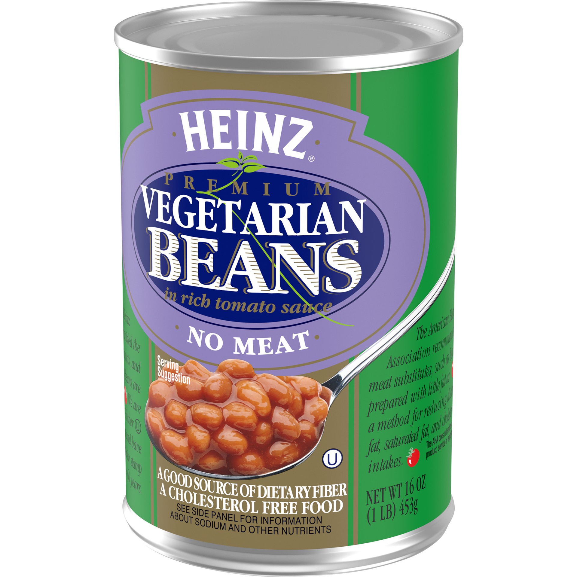 slide 3 of 5, Heinz Premium Vegetarian Beans in Rich Tomato Sauce with No Meat, 16 oz Can, 16 oz