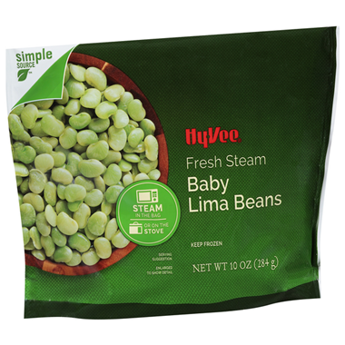 slide 1 of 1, Hy-Vee Lima Beans, Baby, Fresh Steam, 10 oz