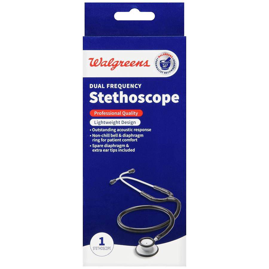 slide 3 of 5, Walgreens Dual Frequency Stethoscope, 1 ct