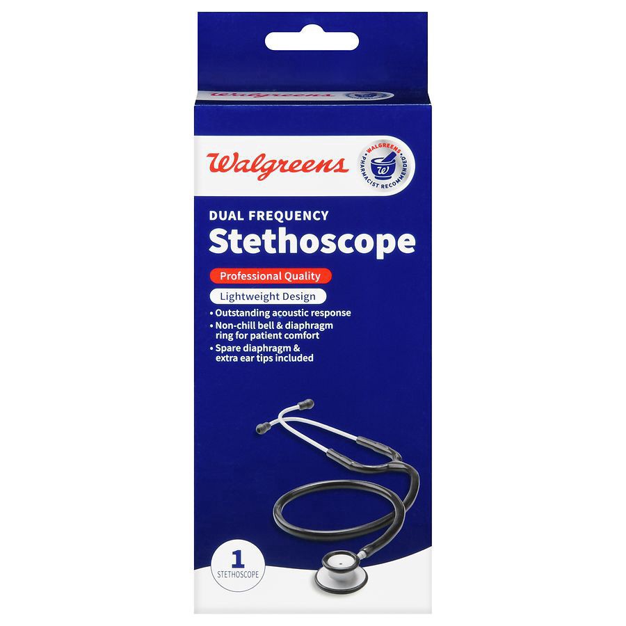 slide 1 of 5, Walgreens Dual Frequency Stethoscope, 1 ct