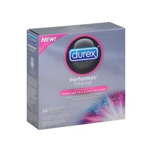 slide 1 of 1, Durex Performax Intense Latex Lubricated Condoms, 24 ct