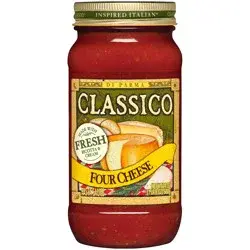 Classico Four Cheese Pasta Sauce, 24 oz Jar