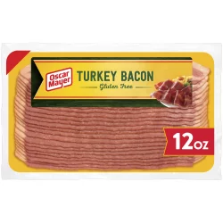 Oscar Mayer Fully Cooked & Gluten Free Turkey Bacon with 58% Less Fat & 57% Less Sodium Pack, 21-23 slices