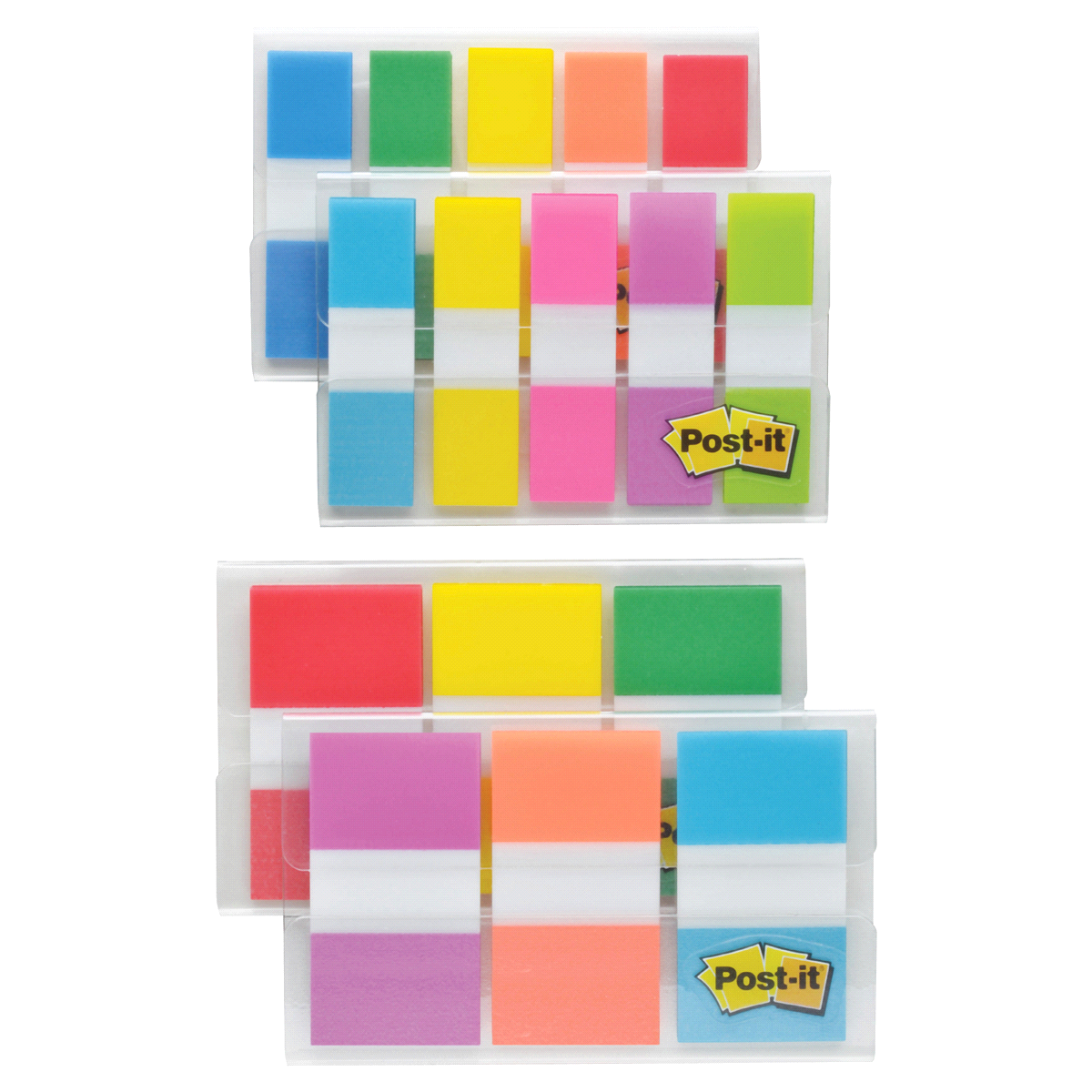 slide 2 of 2, Post-it Flags Assorted Color Combo Pack, 320 ct