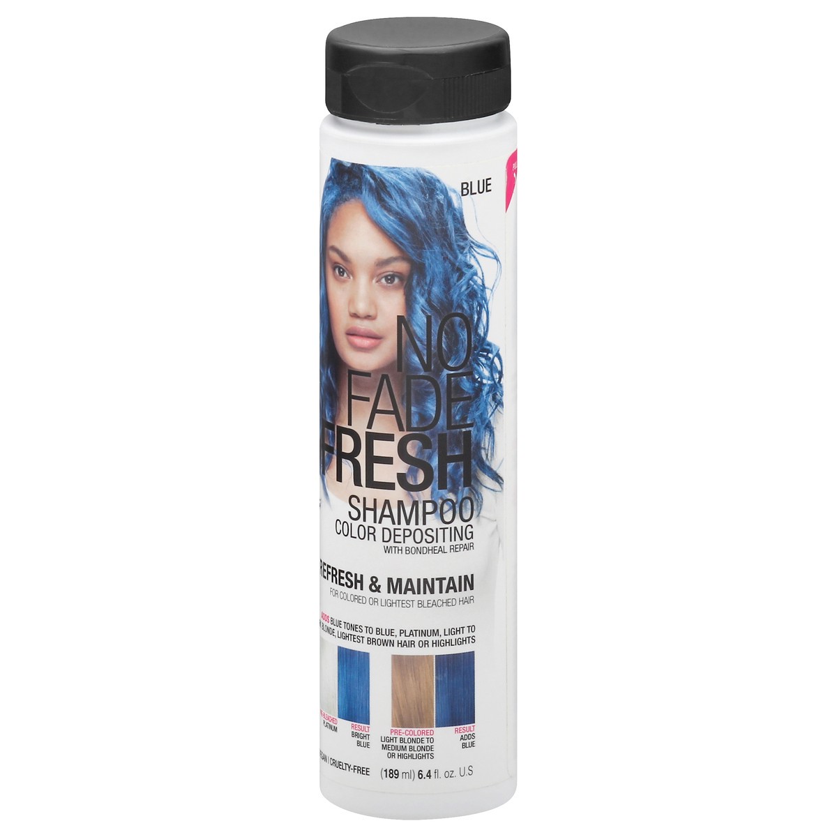 slide 5 of 11, No Fade Fresh Blue Blast Color Depositing Shampoo With Bondheal Bond Rebuilder, 6.4 oz