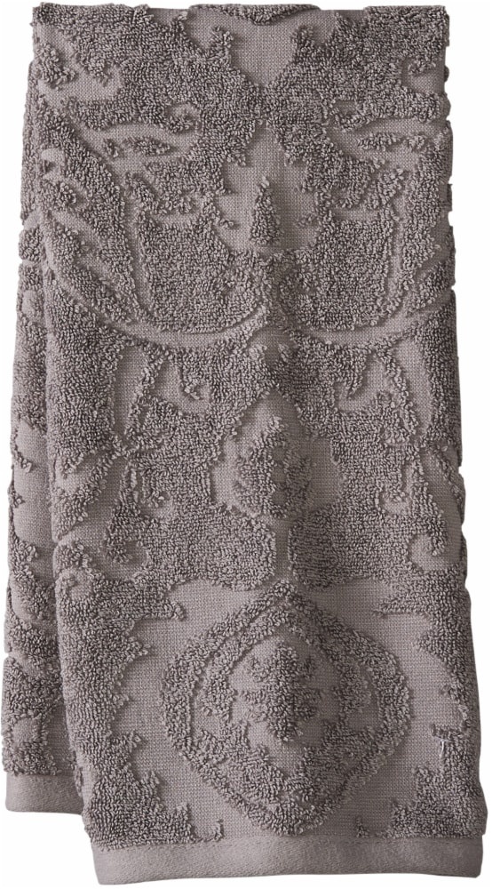 slide 1 of 1, Modavari Jacquard Hand Towel - Gray Flannel, 1 ct