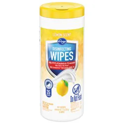 Kroger Home Sense Disinfectant Wipes - Lemon