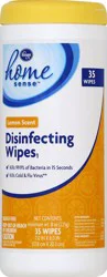 Kroger Home Sense Disinfectant Wipes - Lemon