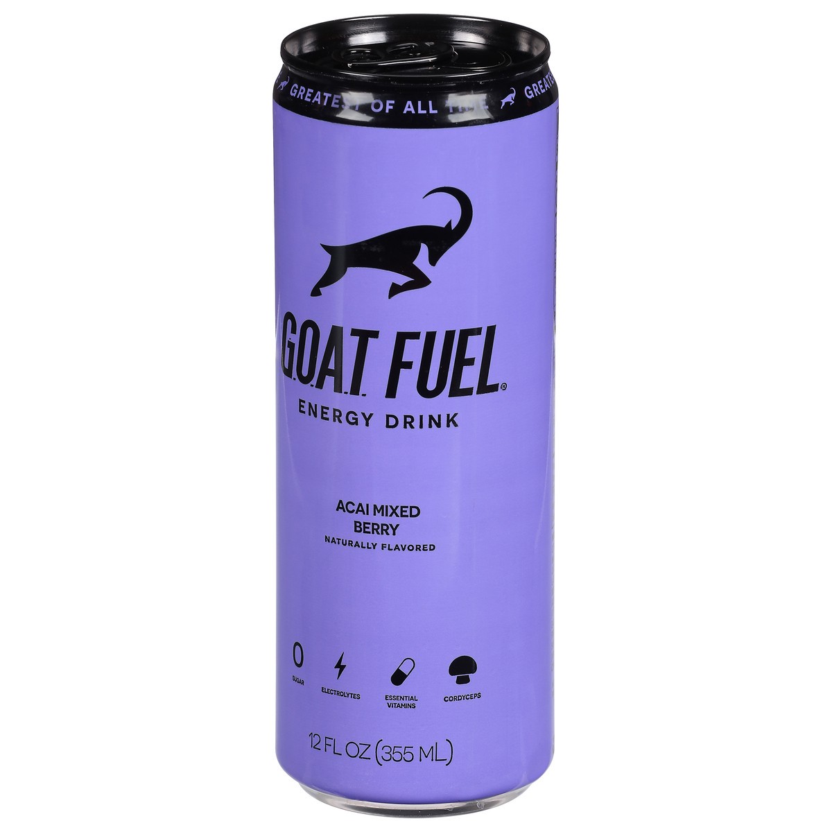 slide 3 of 9, G.O.A.T. Fuel Acai Mixed Berry Energy Drink - 12 fl oz, 12 fl oz