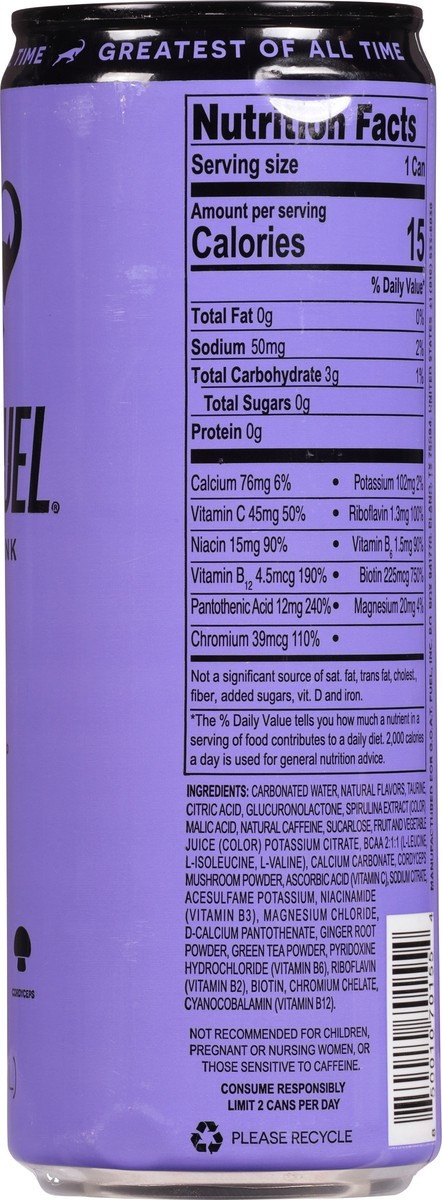 slide 8 of 9, G.O.A.T. Fuel Acai Mixed Berry Energy Drink - 12 fl oz, 12 fl oz