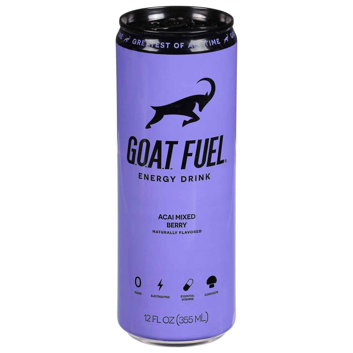 slide 1 of 9, G.O.A.T. Fuel Acai Mixed Berry Energy Drink - 12 fl oz, 12 fl oz