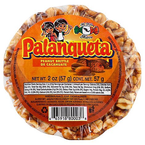 slide 1 of 1, Mi Dulce Mexico Palanqueta Peanut Brittle - 2 Oz, 2 oz