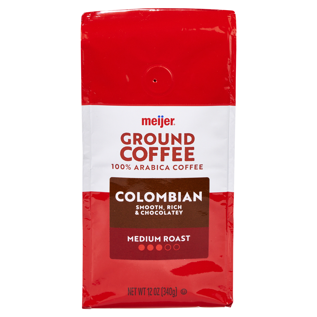 slide 1 of 29, Meijer Medium Roast Colombian Gourmet Ground Coffee - 12 oz, 12 oz