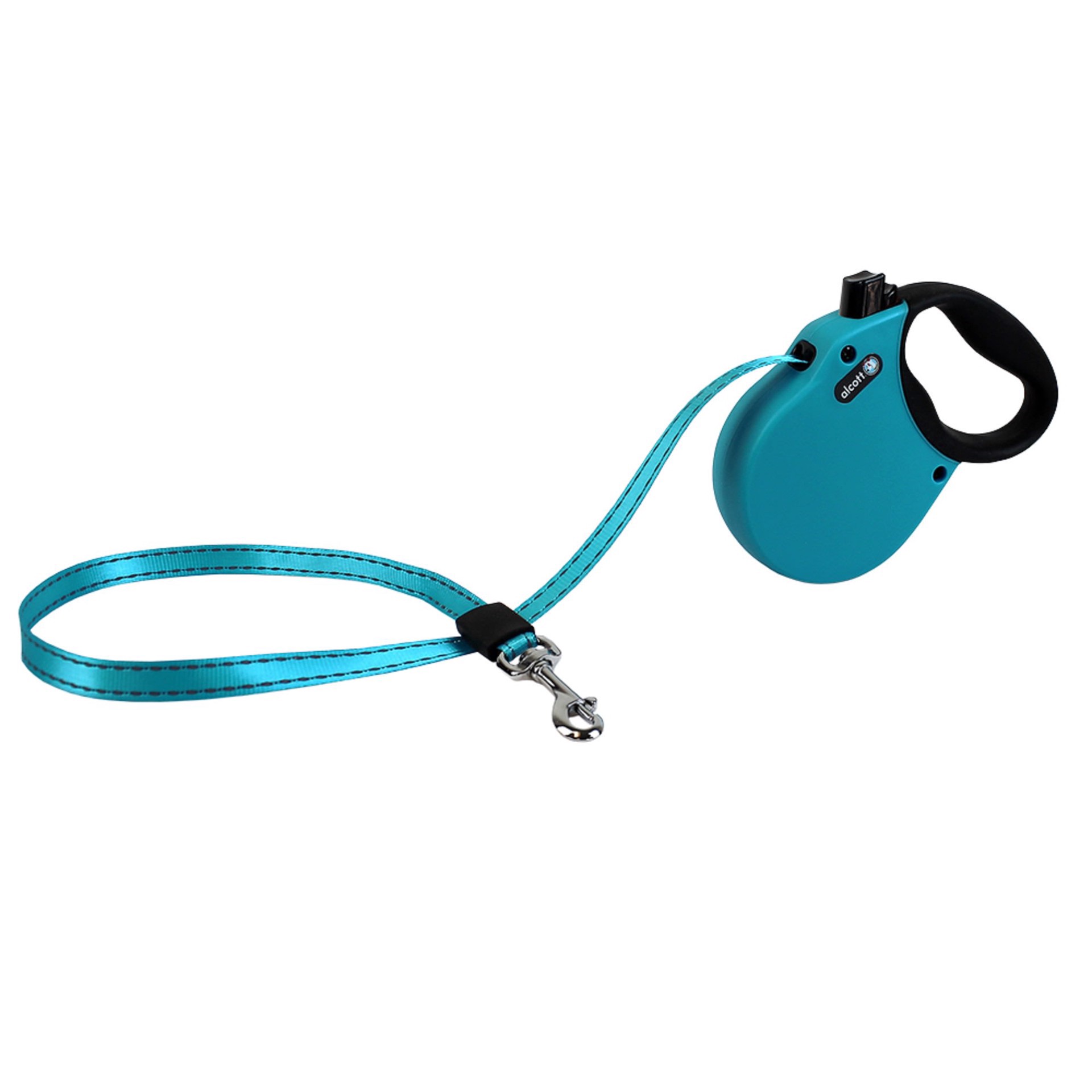slide 1 of 1, alcott Blue Adventure Retractable Dog Leash for Dogs Up To 25 lbs., 10 ft., 10 ft