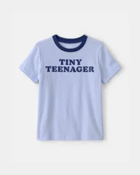 Carter's Toddler Tiny Teenager Graphic Tee - Blue, 3T