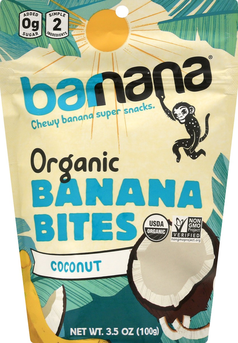 slide 3 of 13, Barnana Organic Coconut Chewy Banana Bites, 3.5 oz