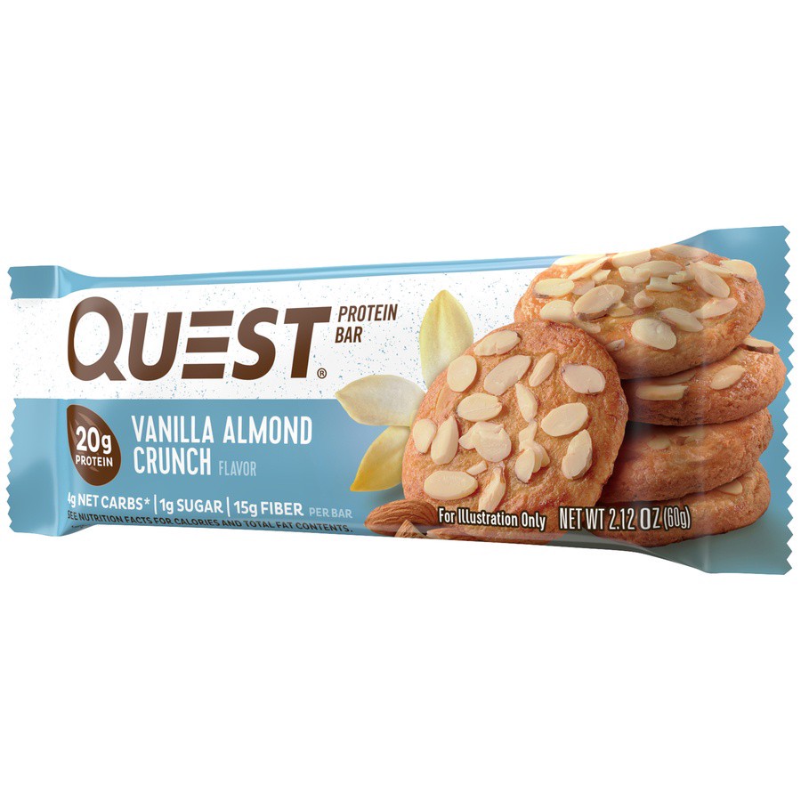slide 3 of 5, Quest Almond Crunch Bar Vanilla, 2.12 oz