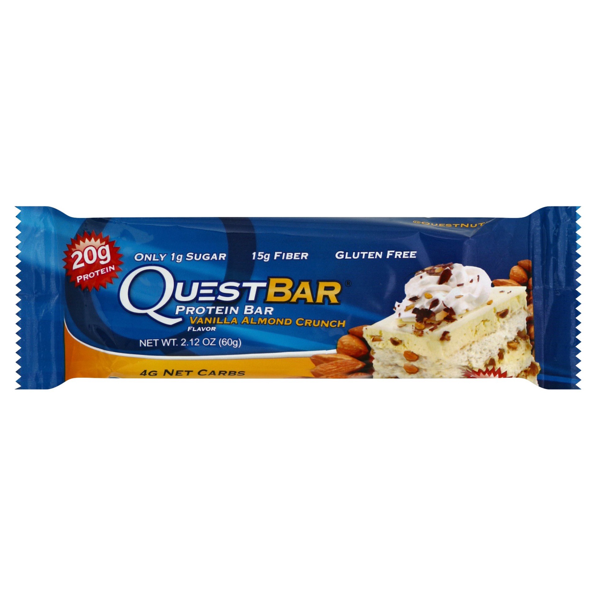 slide 1 of 5, Quest Almond Crunch Bar Vanilla, 2.12 oz