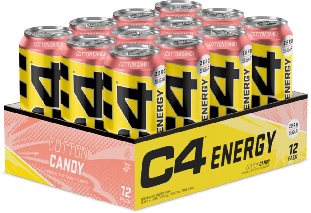 slide 1 of 1, C4 Energy CRB RTD Carbonated , Cotton Candy, 16 fl oz