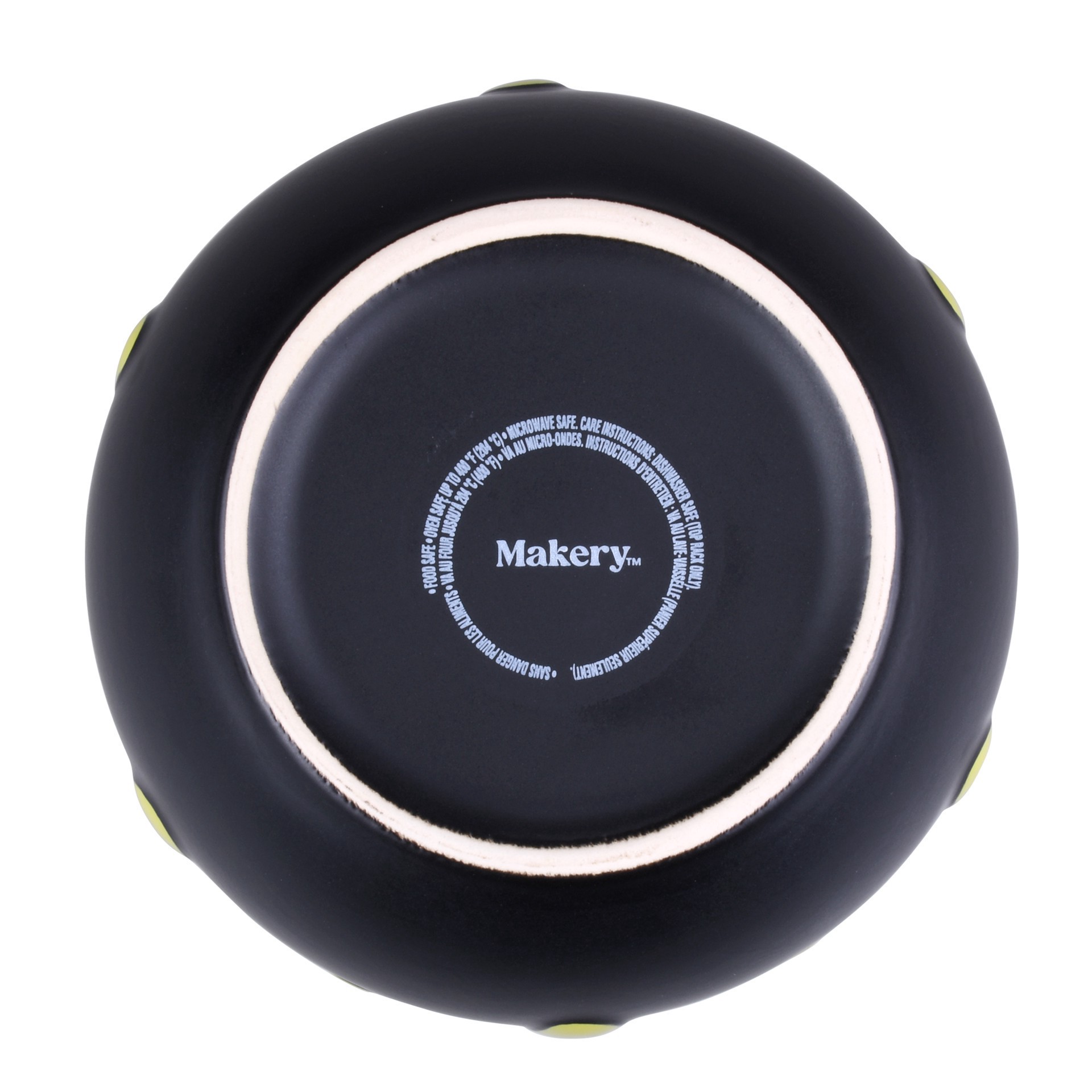 slide 2 of 3, 6.25" Black & Green Drip Ceramic Cauldron By Makery, 6.25 in