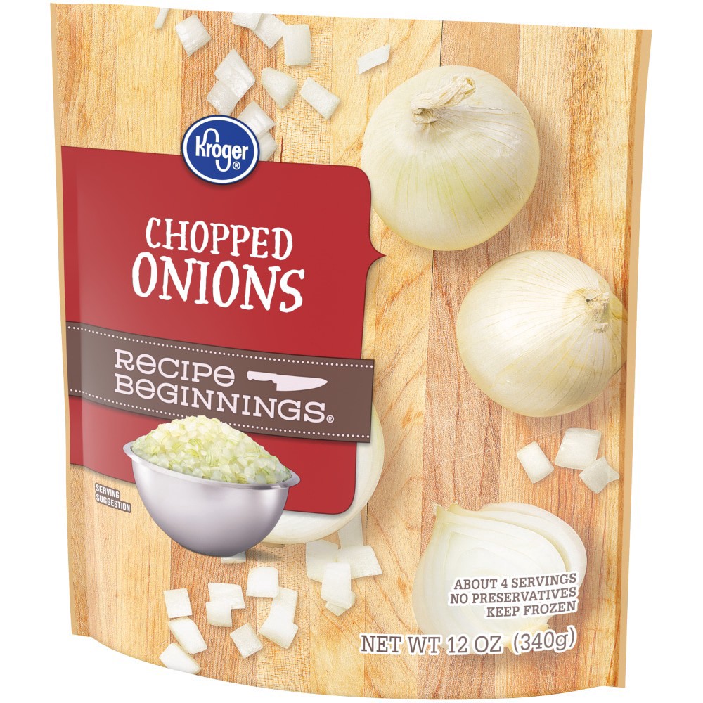 slide 3 of 6, Kroger Recipe Beginnings Chopped Onions, 12 oz