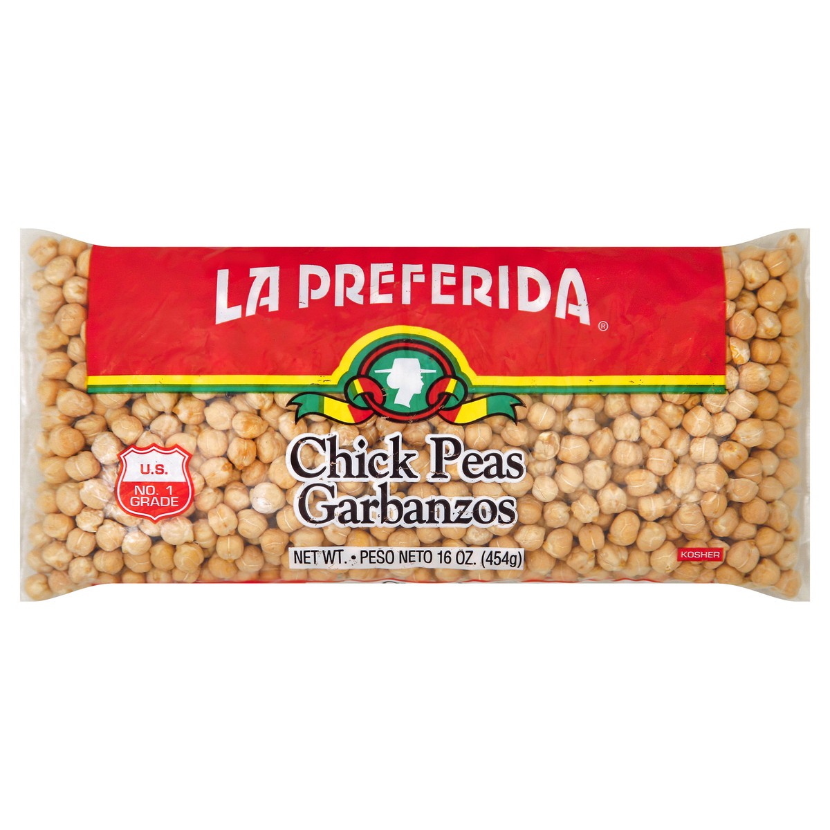 slide 4 of 6, La Preferida Chick Peas, 16 oz