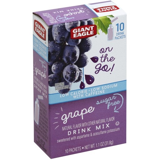 slide 1 of 1, Giant Eagle Grape Sugar Free Drink Mix - 10 oz, 10 oz