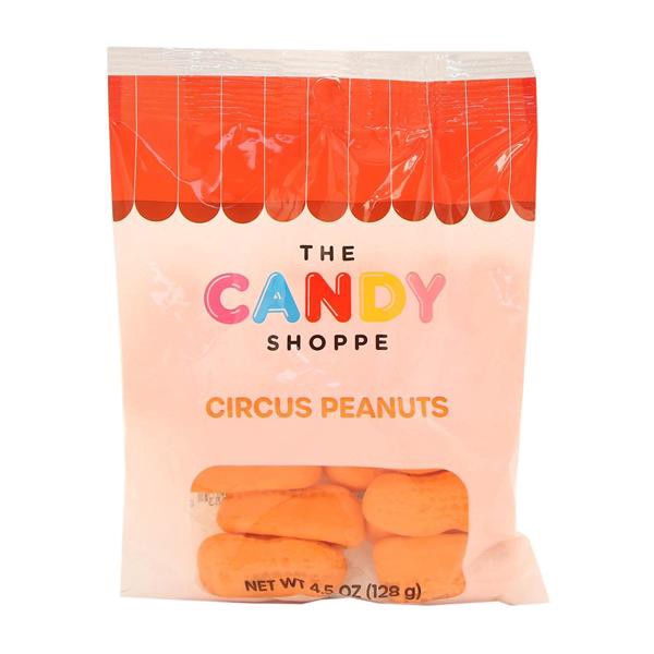 slide 1 of 1, Hy-Vee Candy Shoppe Circus Peanuts - 4.5 oz, 4.5 oz