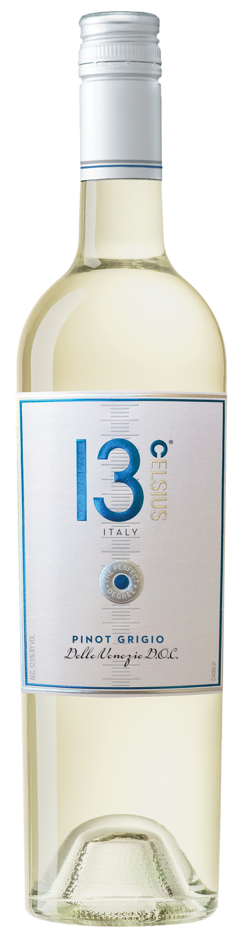 slide 1 of 1, 13 Celsius Pinot Grigio White Wine, 750 ml