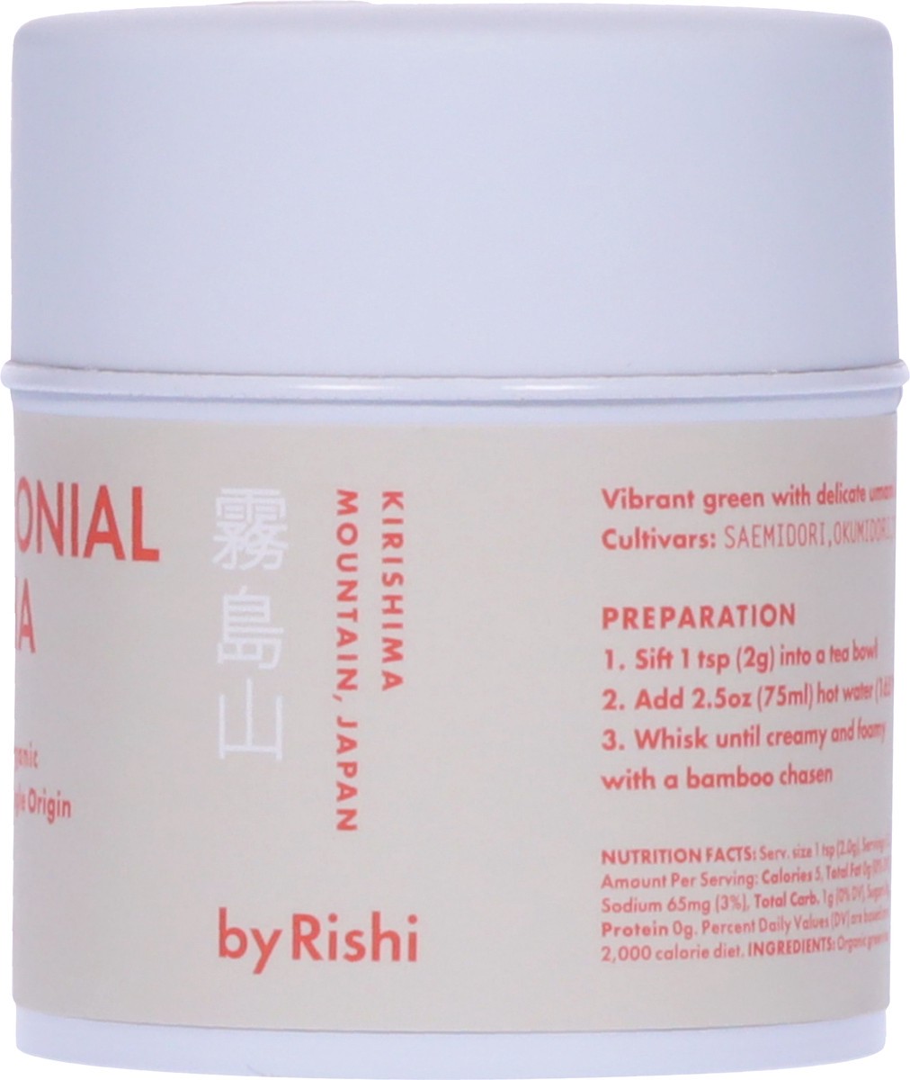 slide 10 of 13, Rishi Organic Single Origin Ceremonial Matcha Tea 1.05 oz, 1.05 oz