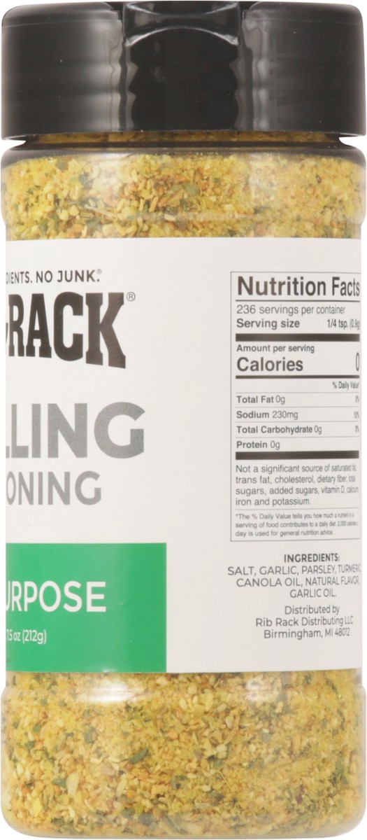 slide 12 of 14, Rib Rack All Purpose Grilling Seasoning 7.5 oz, 7.5 oz