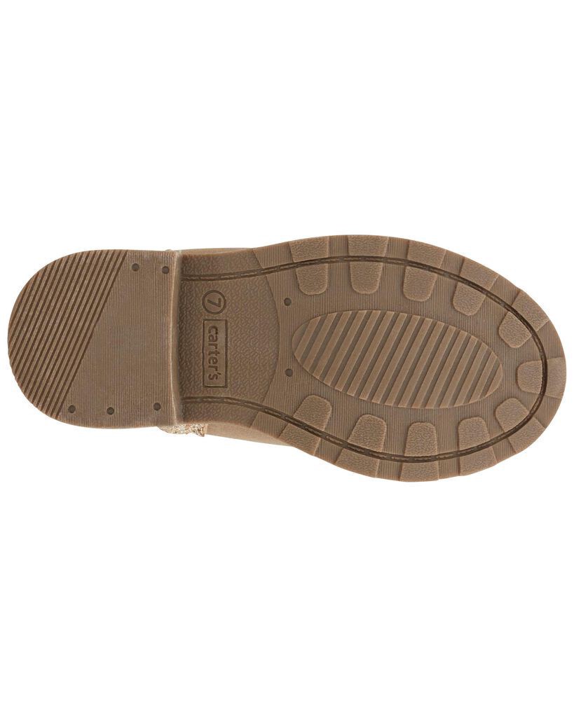 slide 6 of 6, Carter's Toddler Glitter Chelsea Boots Grey 6, 1 ct