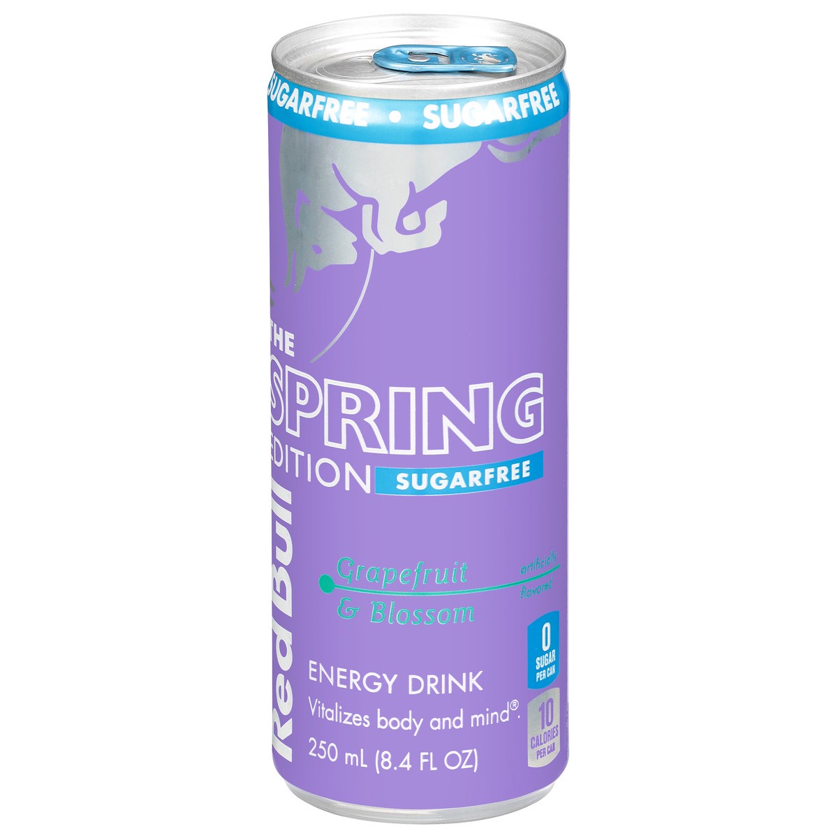 slide 13 of 13, Red Bull Spring Edition Sugarfree Energy Drink, Grapefruit, 8.4 fl. oz. can, with 80mg Caffeine, Taurine & B Vitamins, 8.4 fl oz