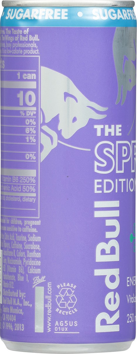 slide 5 of 13, Red Bull Spring Edition Sugarfree Energy Drink, Grapefruit, 8.4 fl. oz. can, with 80mg Caffeine, Taurine & B Vitamins, 8.4 fl oz