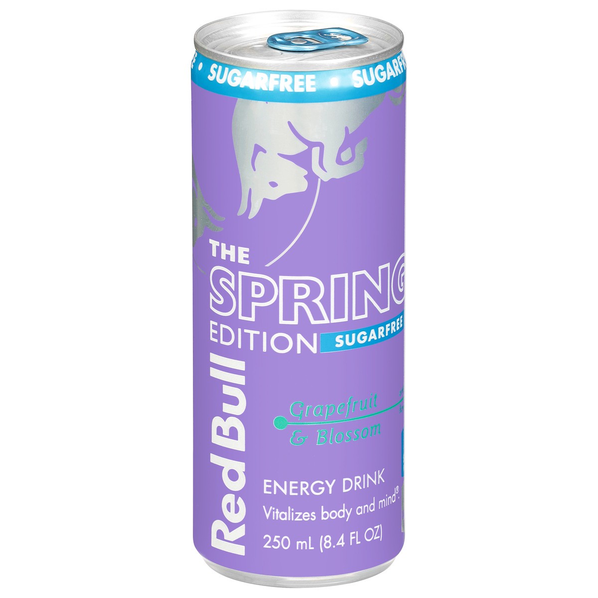 slide 6 of 13, Red Bull Spring Edition Sugarfree Energy Drink, Grapefruit, 8.4 fl. oz. can, with 80mg Caffeine, Taurine & B Vitamins, 8.4 fl oz